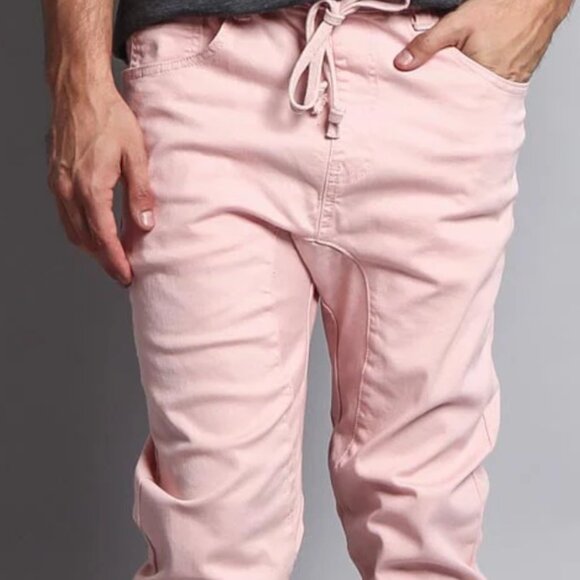 Men's Jogger Twill Pants (Dirty Pink) - Picture 5 of 5